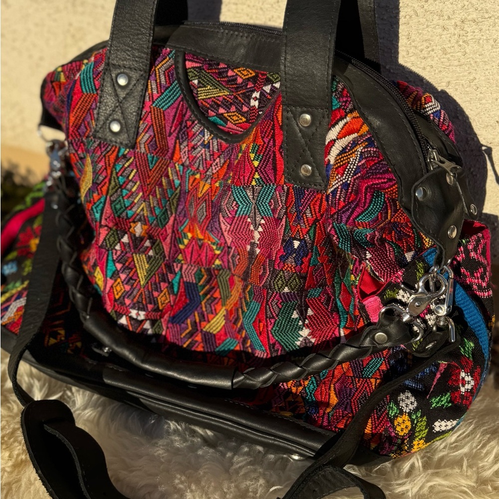 Nena and Co FCDB OOAK HUIPIL - Full Size Convertible Day Bag Handbag Purse
